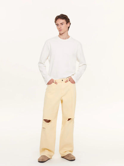 BANANA SPLIT LOOSE FIT JEAN PANTS - FRONT OF