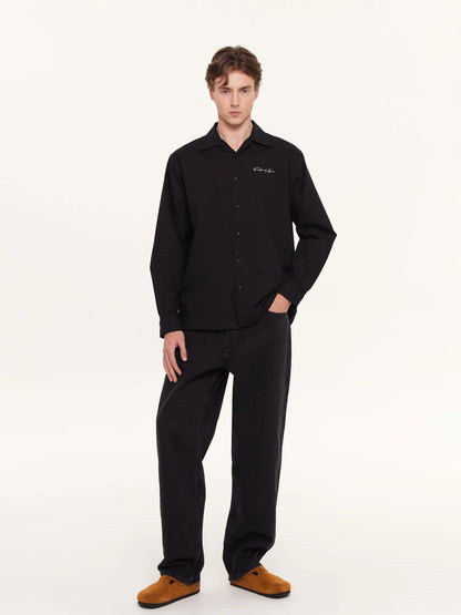 CAMISA SIGNATURE LONG SLEEVE BLACK