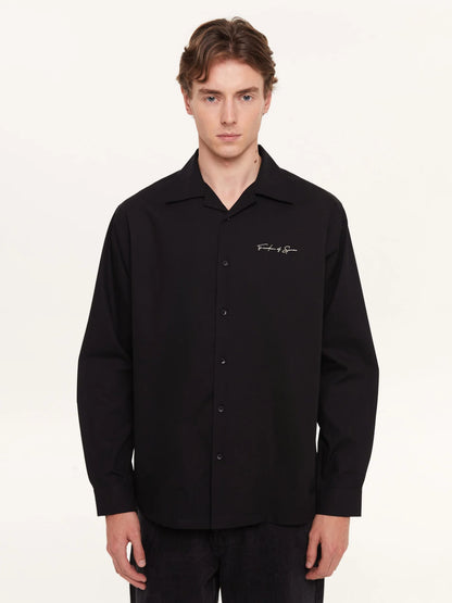 CAMISA SIGNATURE LONG SLEEVE BLACK