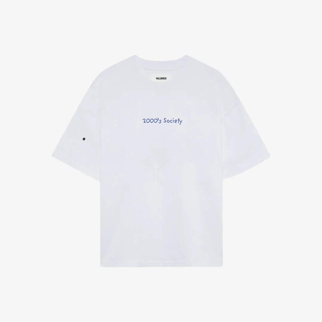 2000's SOCIETY TSHIRT WHITE - FRONT OF