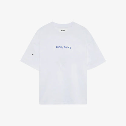 2000's SOCIETY TSHIRT WHITE - FRONT OF
