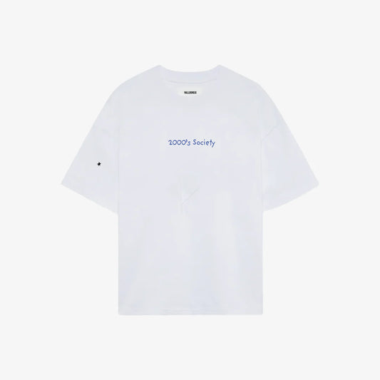 2000's SOCIETY TSHIRT WHITE - FRONT OF