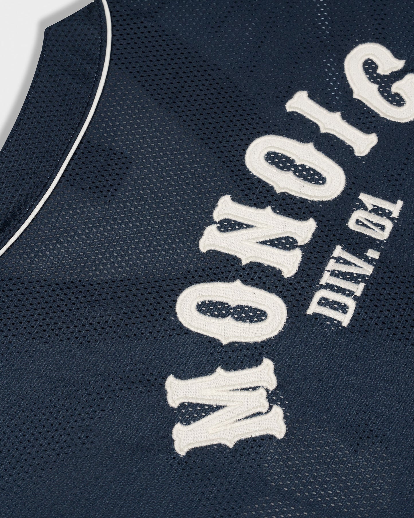 MONOIC BASEBALL JERSEY NAVY BLUE - FRONT OF