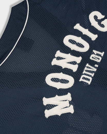 MONOIC BASEBALL JERSEY NAVY BLUE - FRONT OF