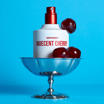 INDECENT CHERRY 100 ML EAU DE PARFUM BORNTOSTANDOUT - FRONT OF