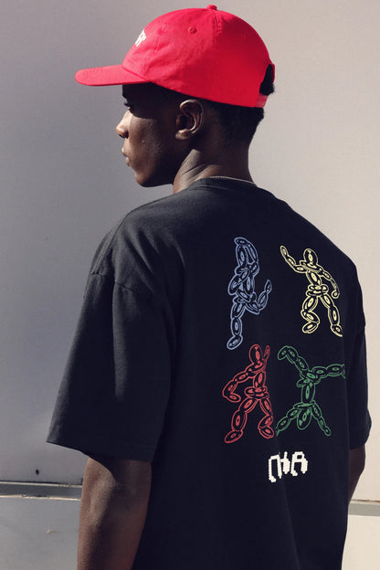 CAMISETA VINYL DANCER BLACK - FRONT OF