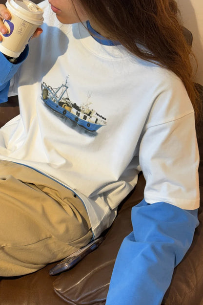 CAMISETA BARCO - FRONT OF