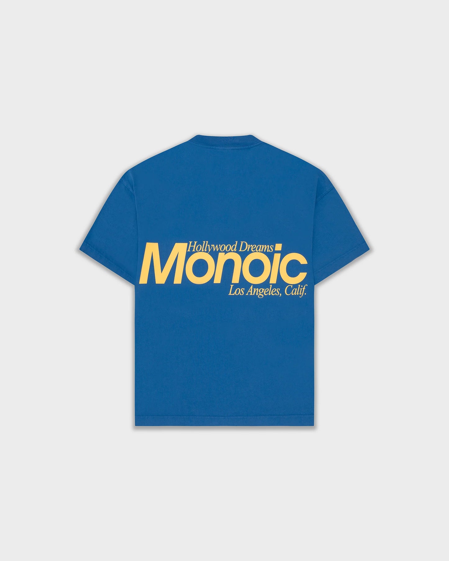 HOLLYWOOD DREAMS T-SHIRT COBALT BLUE - FRONT OF