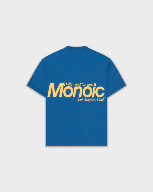 HOLLYWOOD DREAMS T-SHIRT COBALT BLUE - FRONT OF