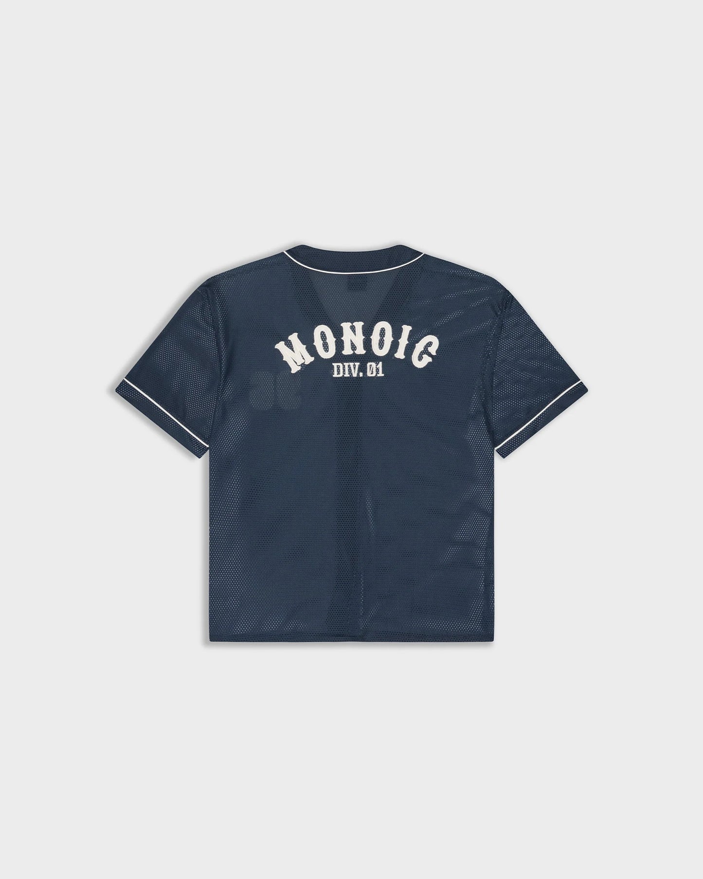 MONOIC BASEBALL JERSEY NAVY BLUE - FRONT OF
