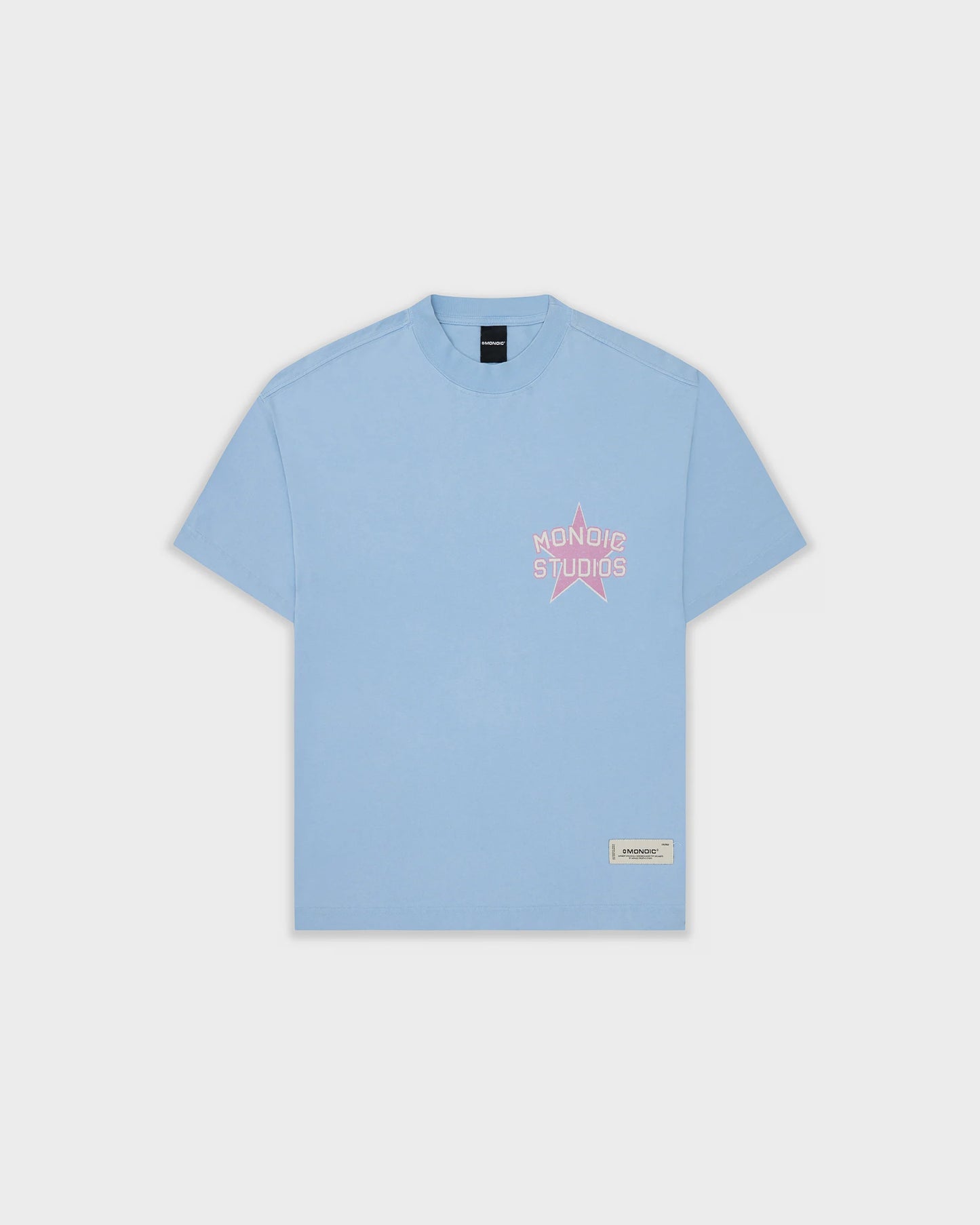 SUNSET DREAMS T-SHIRT LIGHT BLUE - FRONT OF
