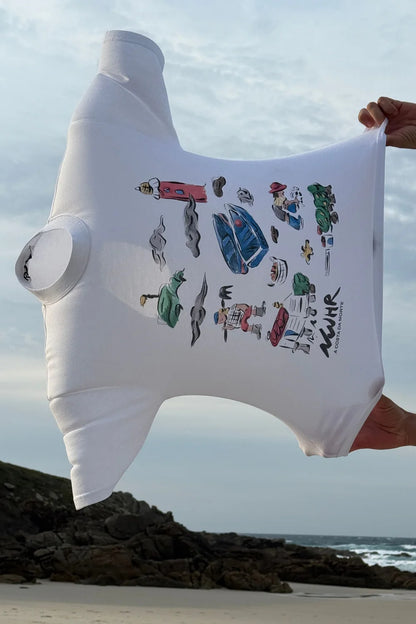 CAMISETA COSTA DA MORTE WHITE - FRONT OF