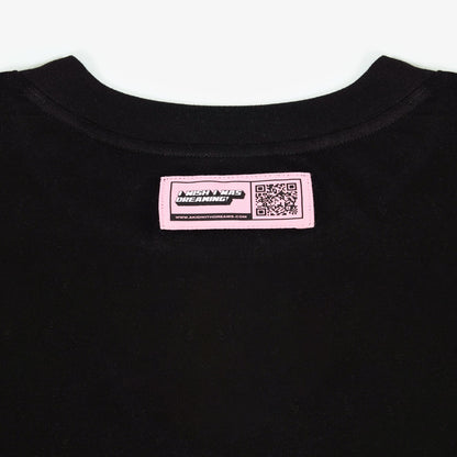 BUBBLE T-SHIRT BLACK - FRONT OF