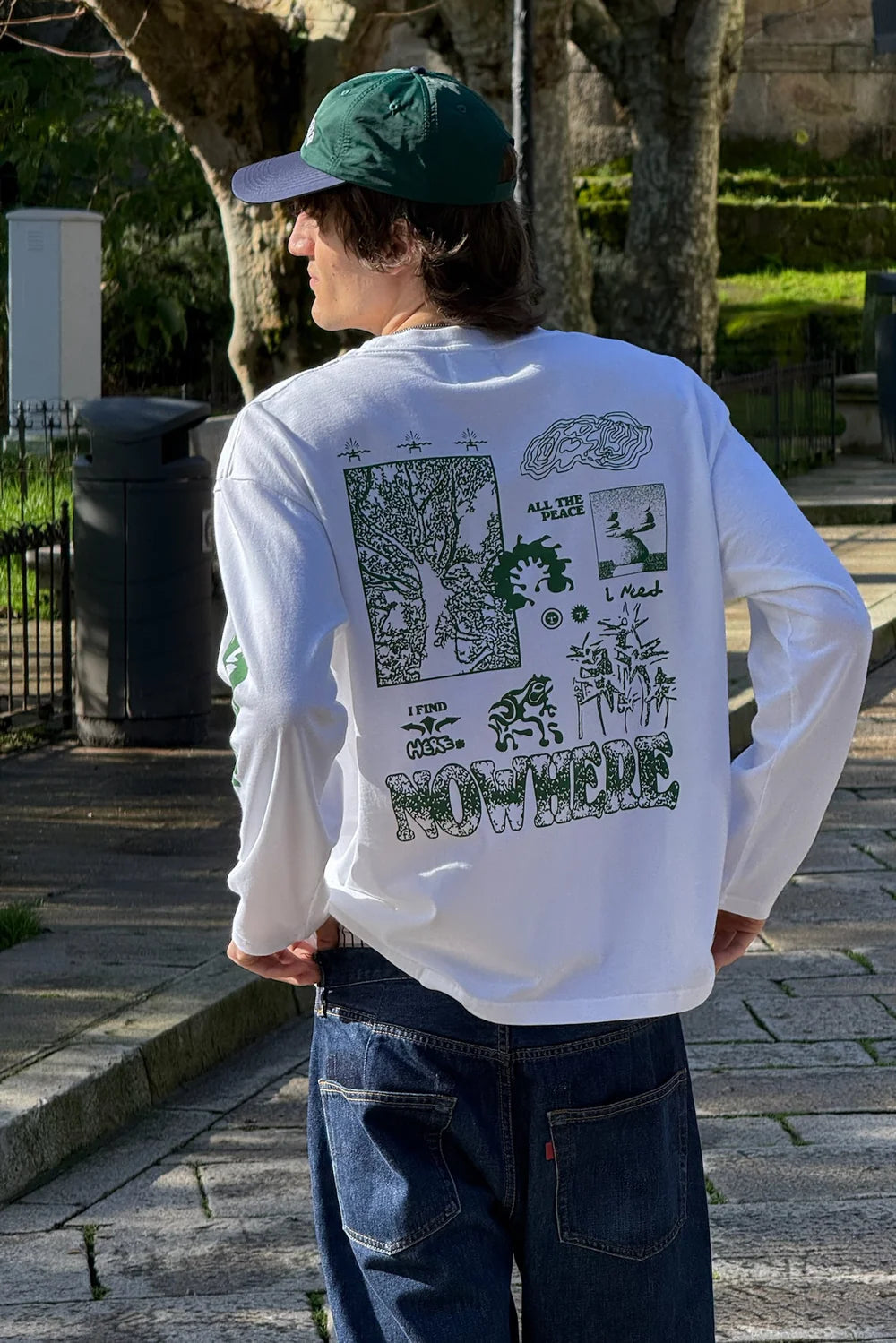 CAMISETA LARGA ALL THE PEACE I NEED - FRONT OF