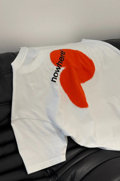 CAMISETA NOWHERE SPRAY RED - FRONT OF