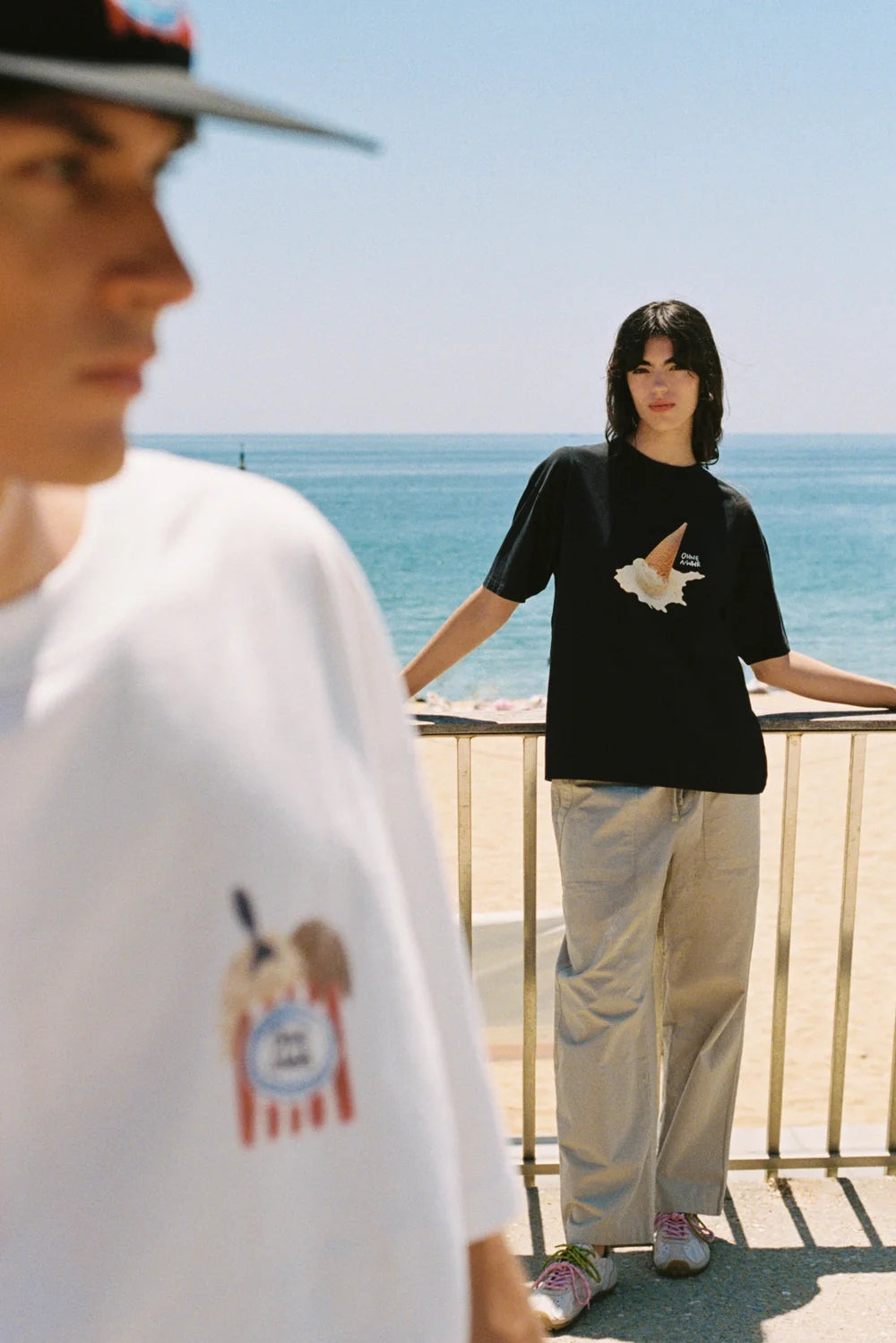 CAMISETA MELTING BLACK NWHR - FRONT OF