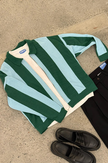 JERSEY ZIPPER STRIPES - FRONT OF