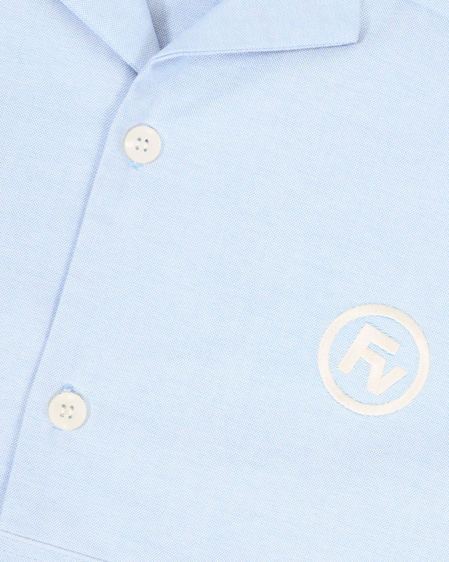 BUTTON DOWN SHIRT BLUE - FRONT OF