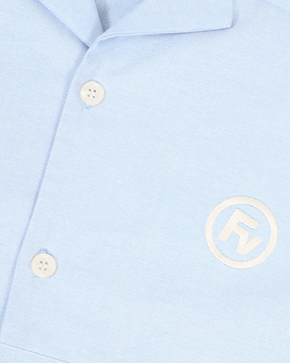BUTTON DOWN SHIRT BLUE - FRONT OF