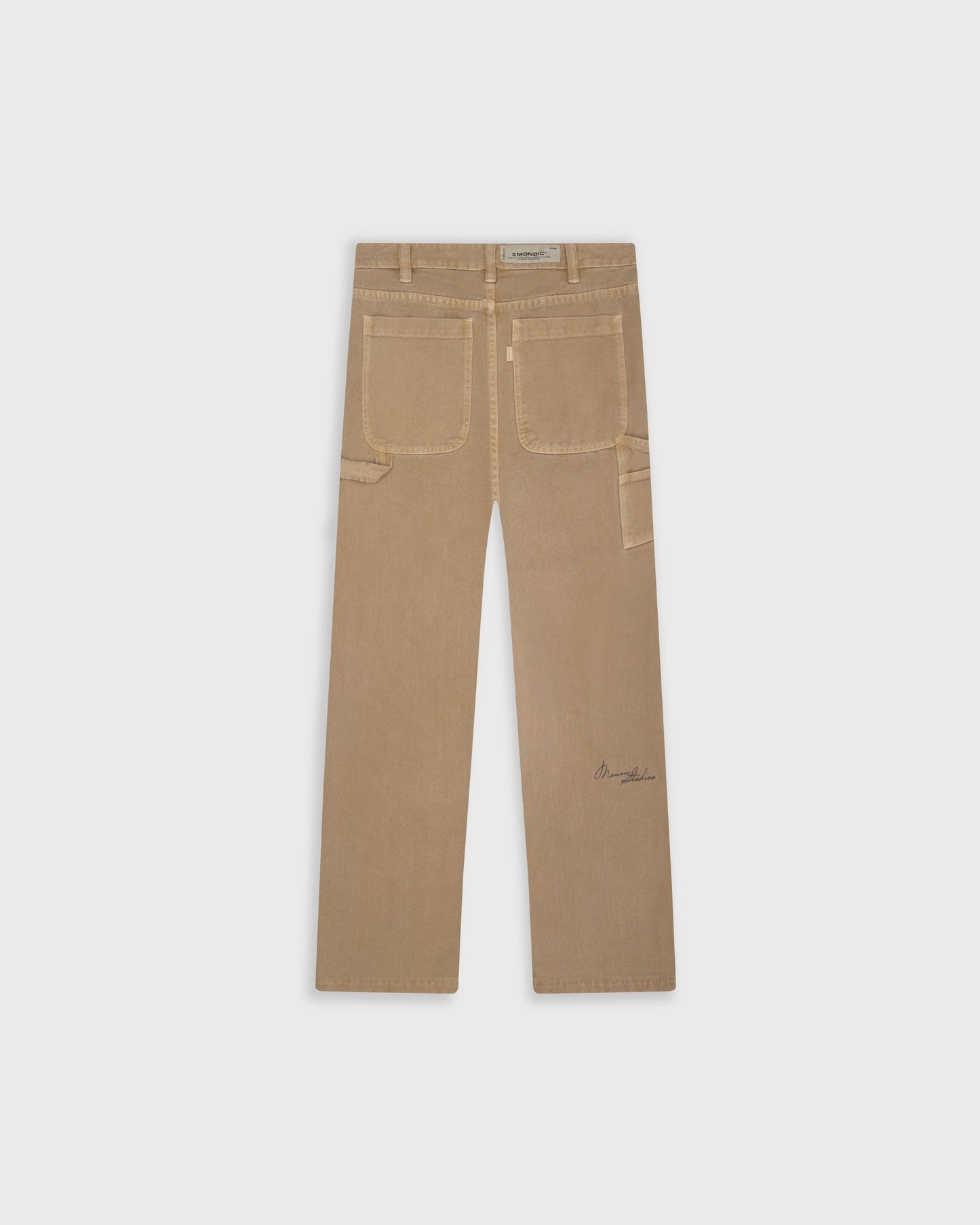 PANTALONES MONOIC STUDIO WORK TAUPE - FRONT OF
