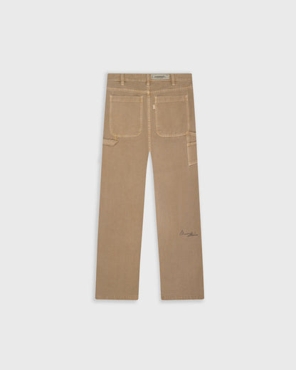 PANTALONES MONOIC STUDIO WORK TAUPE - FRONT OF