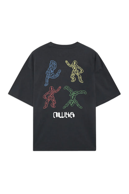 CAMISETA VINYL DANCER BLACK - FRONT OF