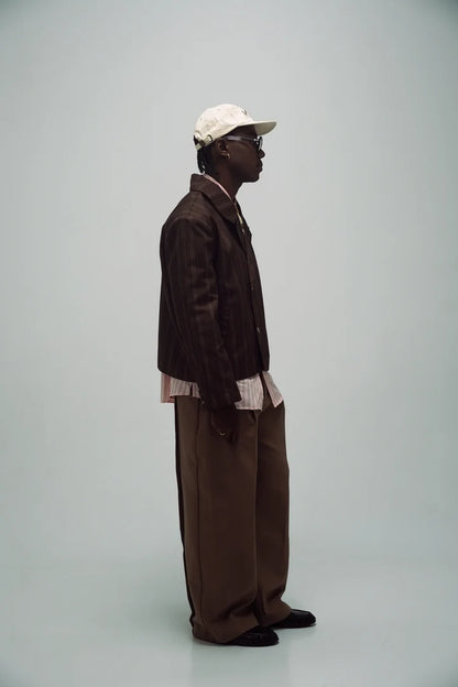 BROWN BLAZER EL SALON MIXTE - FRONT OF