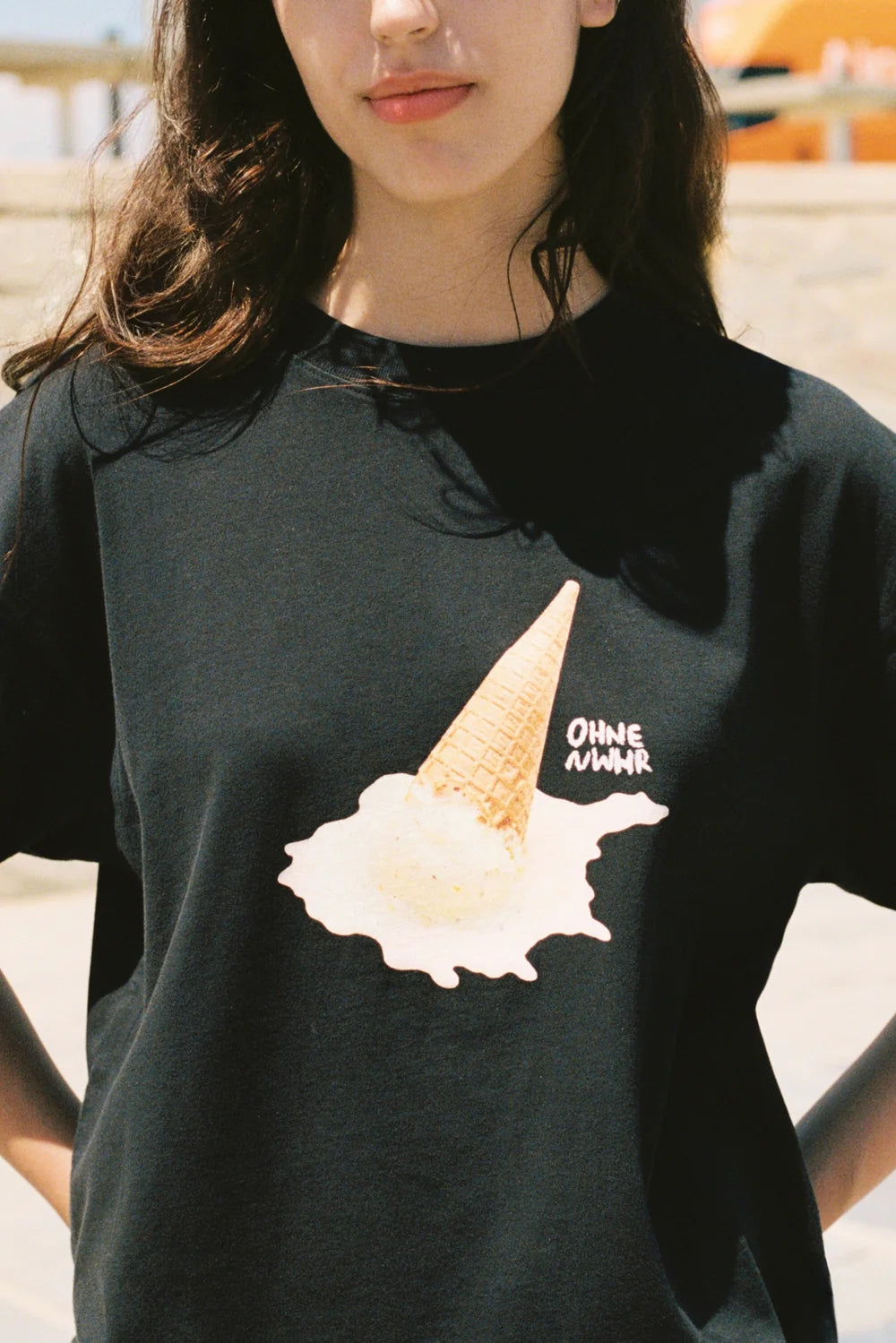 CAMISETA MELTING BLACK NWHR - FRONT OF