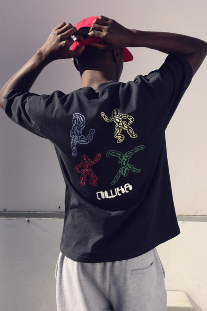 CAMISETA VINYL DANCER BLACK - FRONT OF