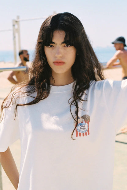 CAMISETA ICE CREAM CART WHITE - FRONT OF