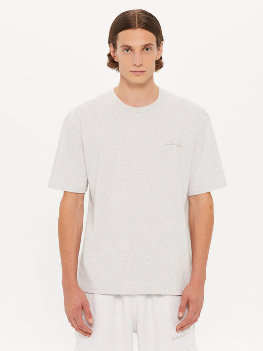 T-SHIRT SIGNATURE GREY - FRONT OF