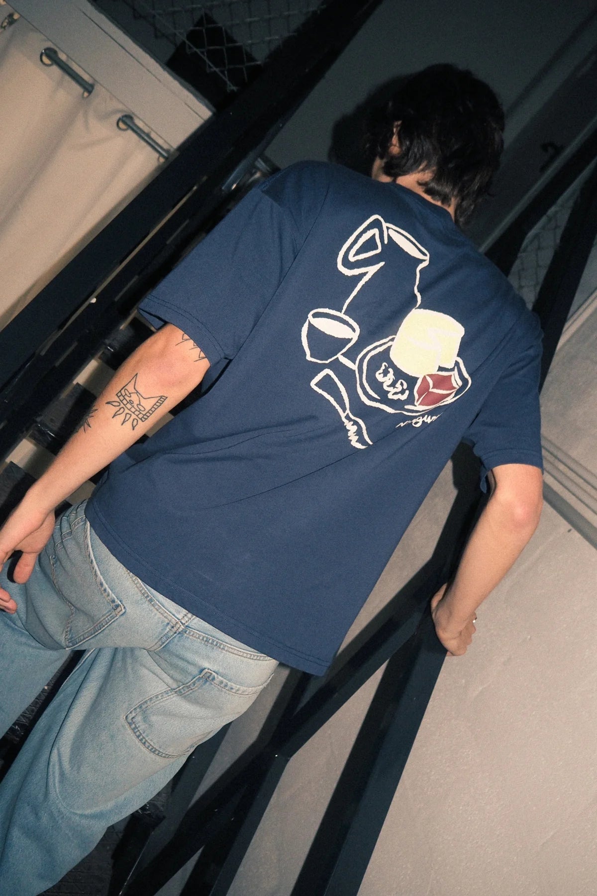 CAMISETA NWHR XANTAR NAVY - FRONT OF.