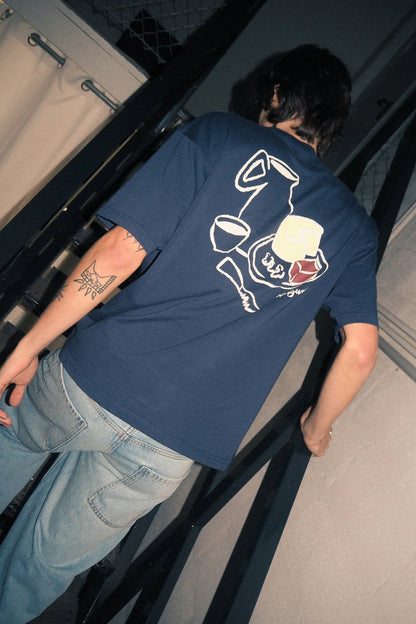 CAMISETA NWHR XANTAR NAVY - FRONT OF.