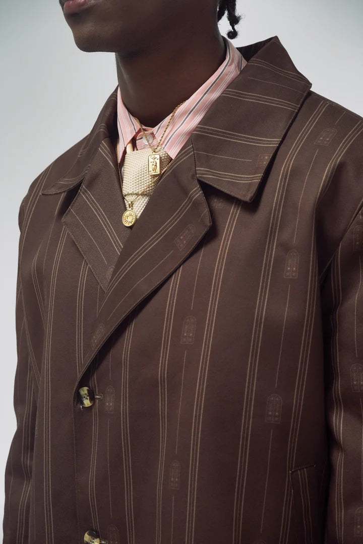 BROWN BLAZER EL SALON MIXTE - FRONT OF