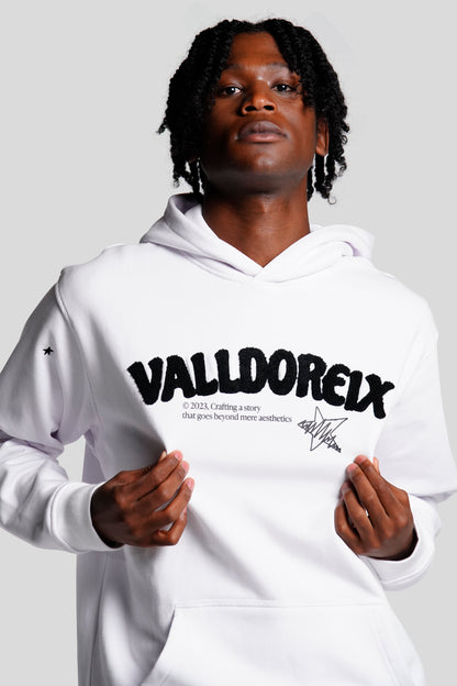 TACTICAL TRAINING HOODIE WHITE - FRONT OF