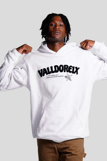 TACTICAL TRAINING HOODIE WHITE - FRONT OF