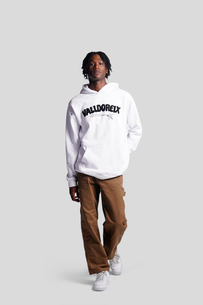 TACTICAL TRAINING HOODIE WHITE - FRONT OF