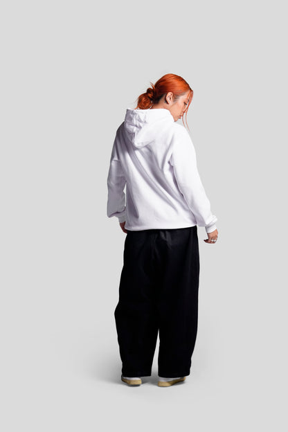 TACTICAL TRAINING HOODIE WHITE - FRONT OF