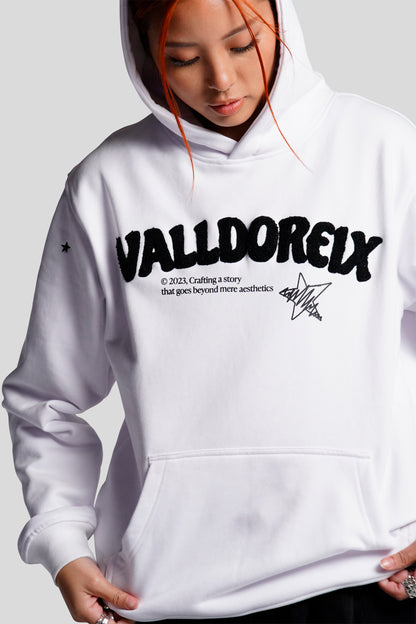 TACTICAL TRAINING HOODIE WHITE - FRONT OF