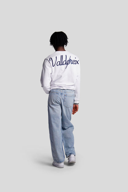 LOVE-THIRTY CREWNECK WHITE - FRONT OF