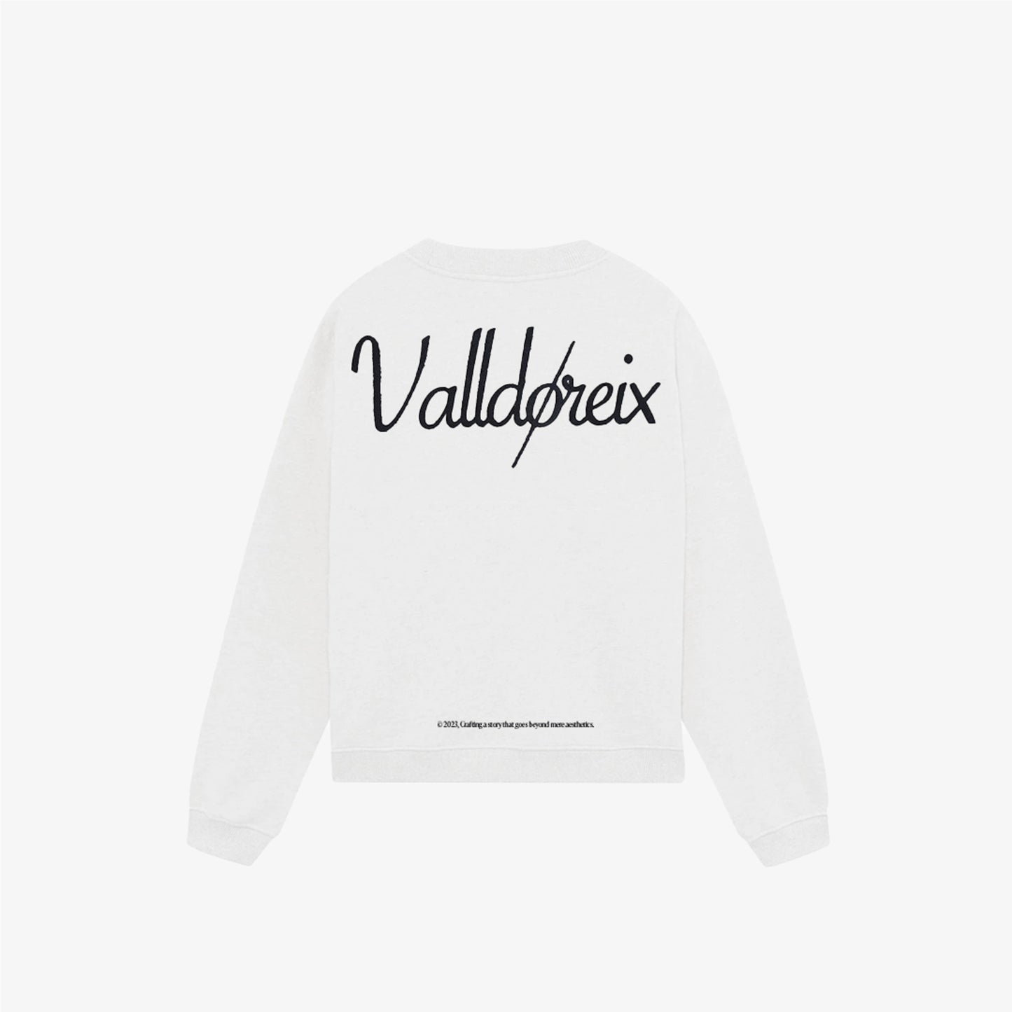 LOVE-THIRTY CREWNECK WHITE - FRONT OF
