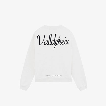LOVE-THIRTY CREWNECK WHITE - FRONT OF