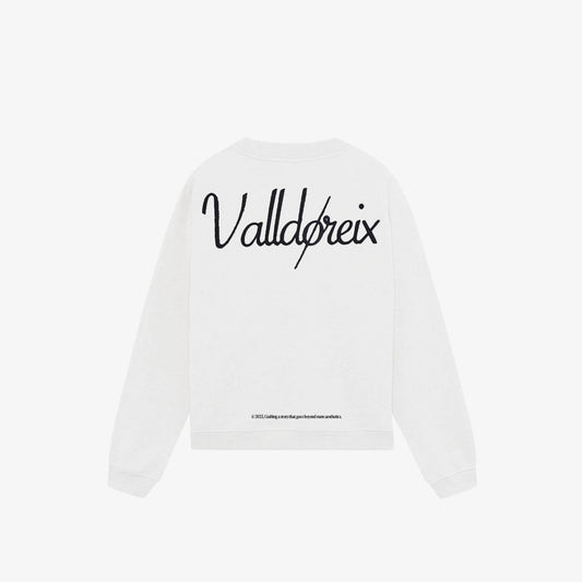 LOVE-THIRTY CREWNECK WHITE - FRONT OF