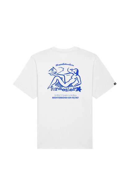 LA ISLA BLANCA T-SHIRT WHITE - FRONT OF.