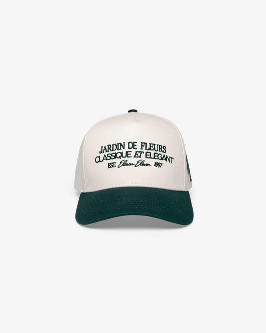 GORRA JARDIN DE FLEURS GREEN - FRONT OF.