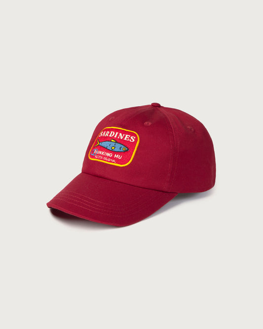 SARDINES DARK RED CHRIS CAP - FRONT OF