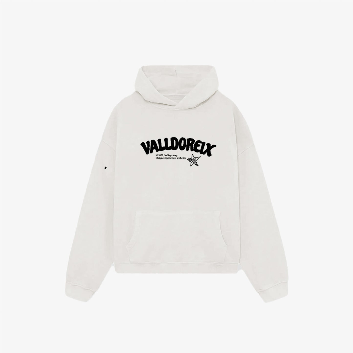 TACTICAL TRAINING HOODIE WHITE - FRONT OF