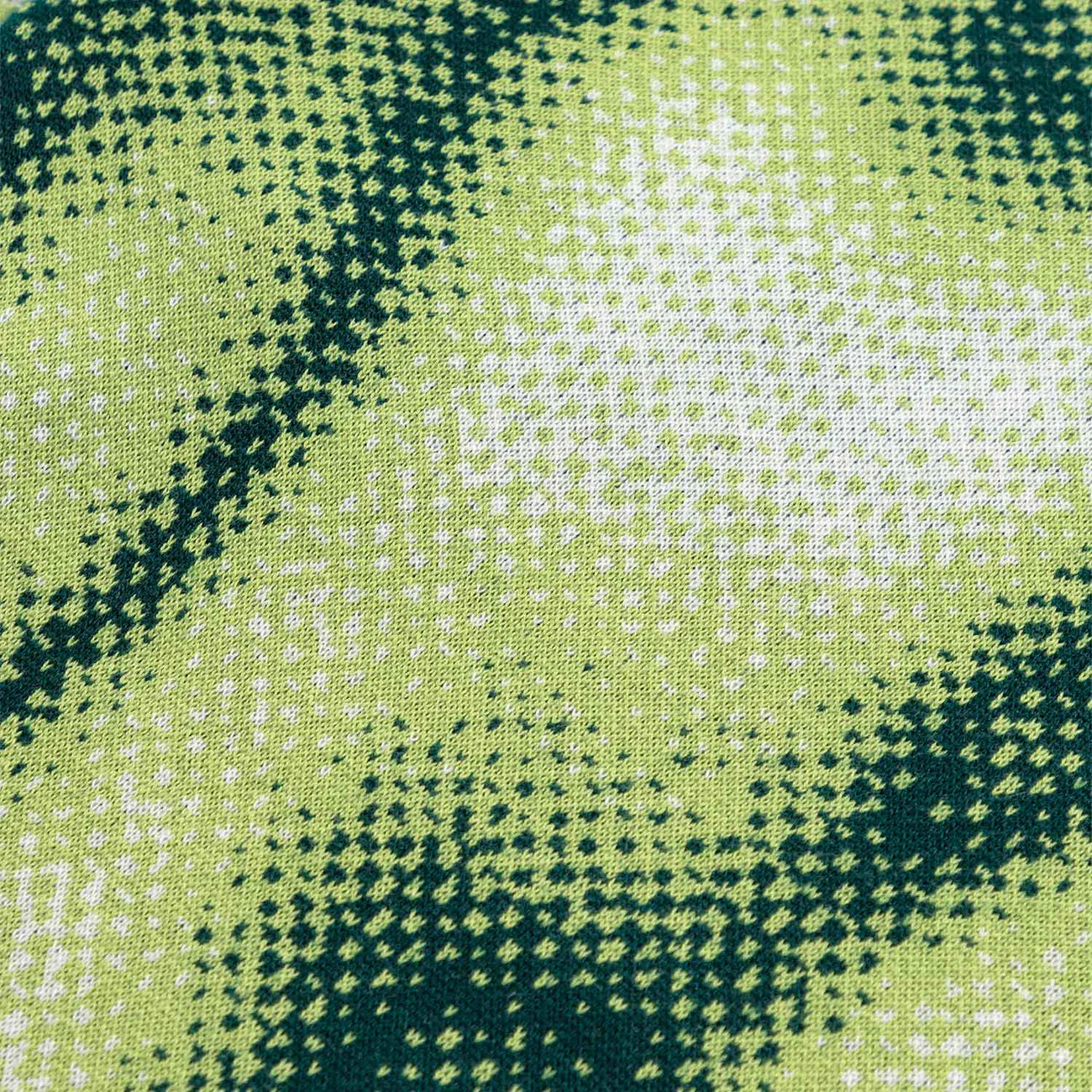 BLURRED KNIT PULLOVER GREEN - FRONT OF