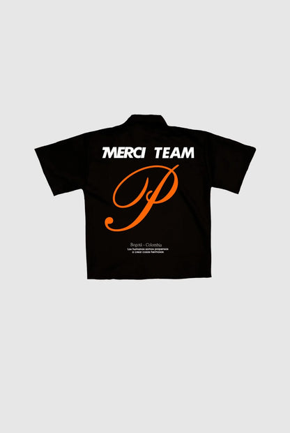 CAMISA NEGRA MERCI P - FRONT OF