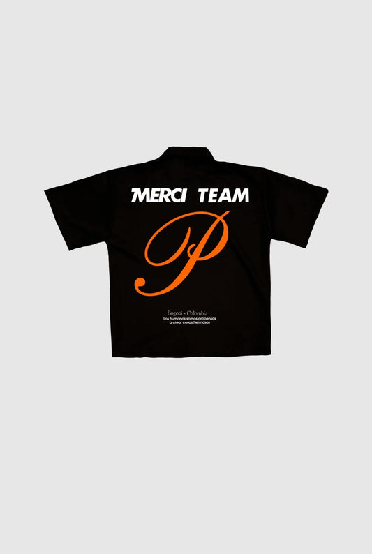 CAMISA NEGRA MERCI P - FRONT OF